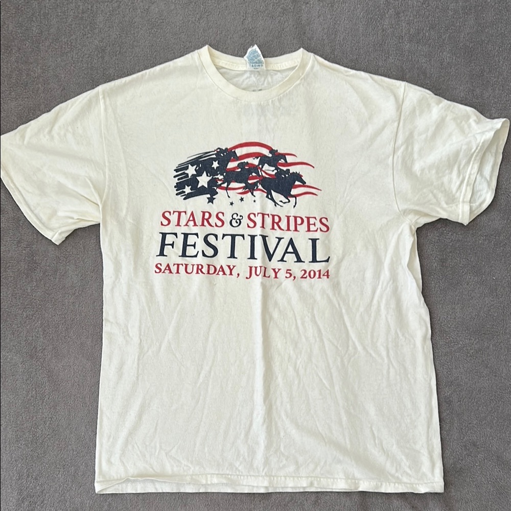 Belmont Park Stars and Stripes Festival T-shirt Large